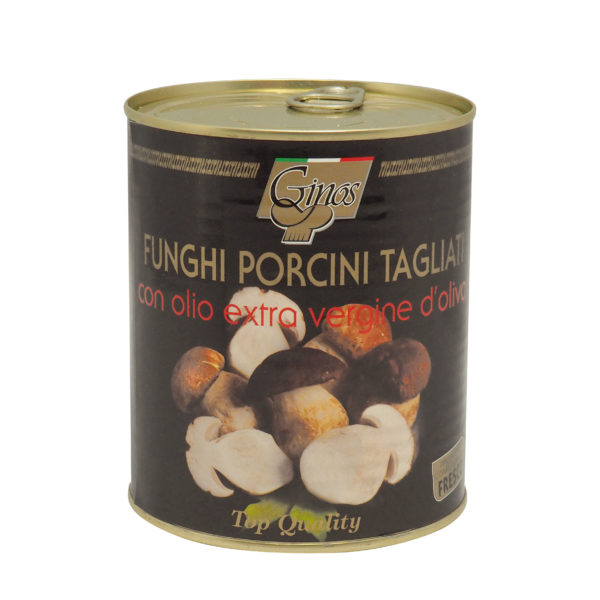 Funghi Porcini Tagliati, Boletus "ceps" cortados en aceite de oliva